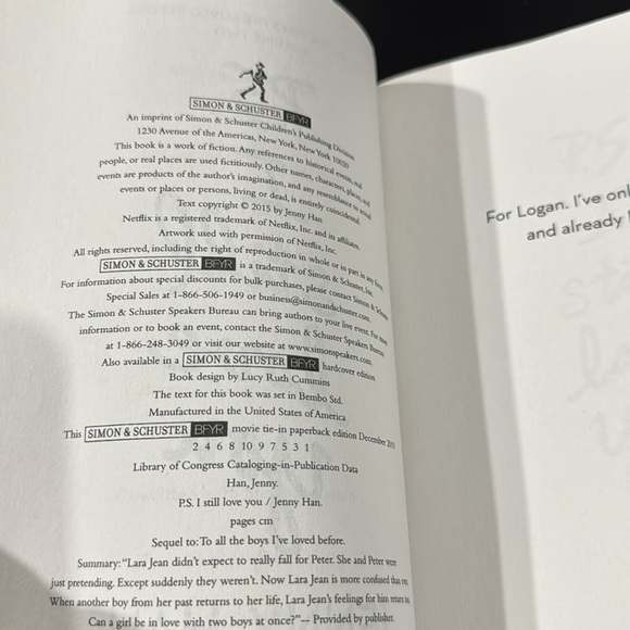 P.S. I Still Love You by Jenny Han - Paperback Novel - Picture 7 of 11